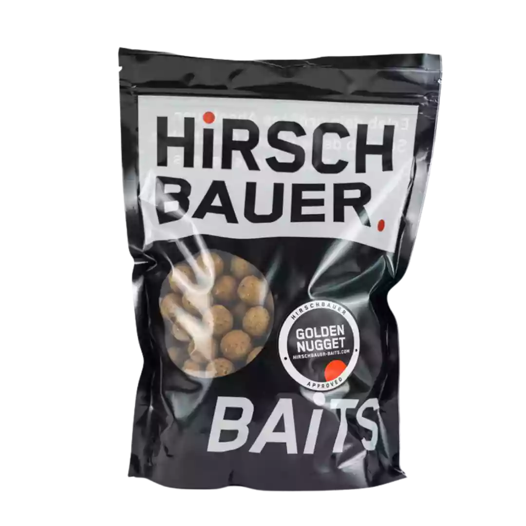 Golden Nugget Baits sind hochwertige Köder, die speziell für das Angeln auf Karpfen entwickelt wurden. Diese Köder haben eine goldene Farbe und sind mit einer speziellen Mischung aus Aromen und Zutaten hergestellt, um die Lockwirkung zu verbessern.